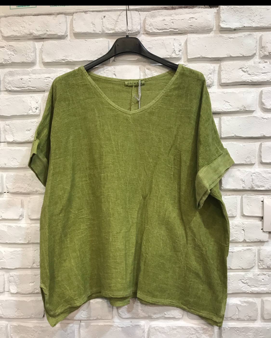 la maison des fibres naturelles – Engroshandel T-shirt – til kvinder – T-shirt i hør- og bomuldsblanding, 10 % hør, 90 % bomuld, model 676316