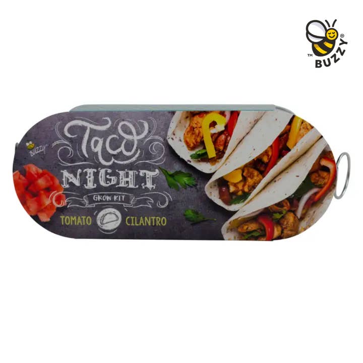 Galvanized Windowsill - Taco Night for wholesale by Buzzy Seeds Grow Gifts