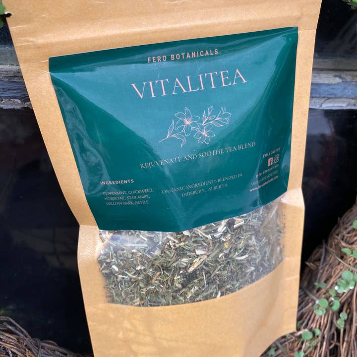 Vitalitea Herbal Tea Blend for wholesale by Fero Botanicals