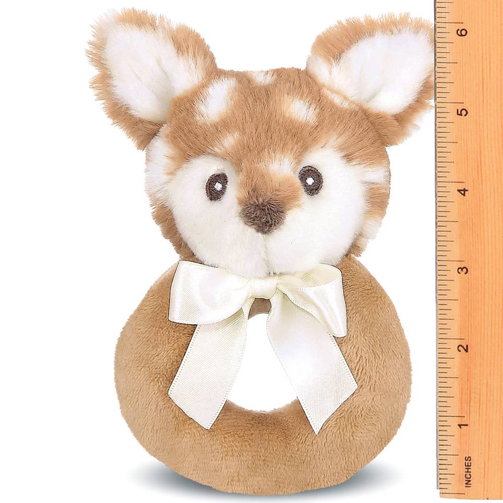 Bearington Collection - Wholesale Handheld Rattle - Baby - Lil' Willow Fawn Ring Rattle1