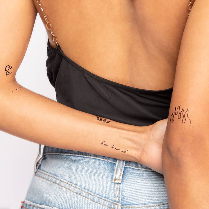 INKED by Dani - Wholesale Temporary Tattoo - Bad Babe Temporary Tattoo Pack7