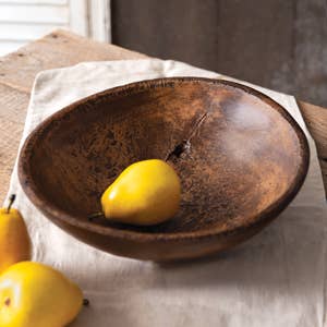 CTW Home Collection - Wholesale Decorative Plate/Dish/Bowl - Primitive Large Bowl with Hole