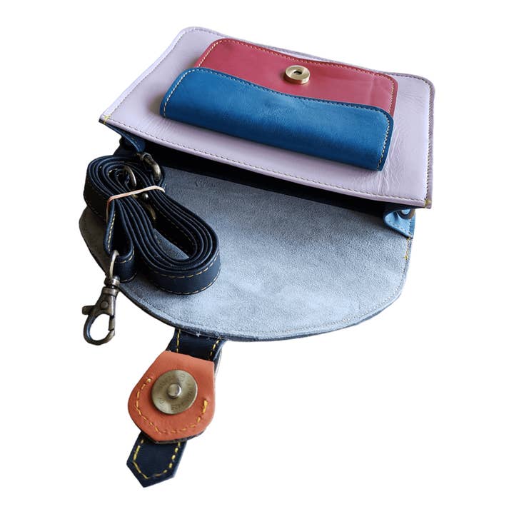 LIESZ - Vente Sac à bandoulière – femme - Sac en cuir à imprimé animalier Novi2