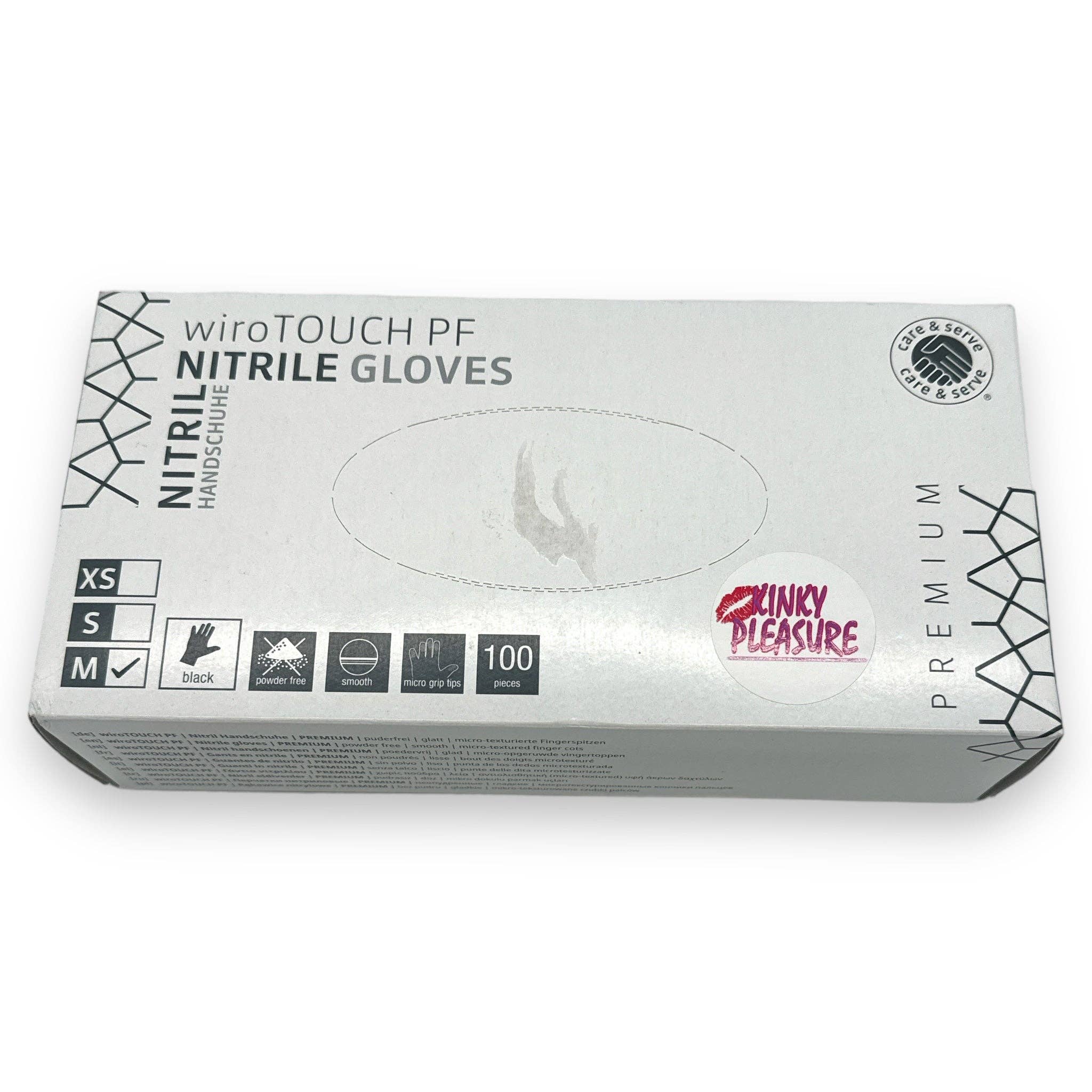 Kinky Pleasure - Wholesale Sex Toy - Kinky Pleasure - PK001 - Nitrile Handgloves Box - Black - 3 Sizes - 100 Pieces4