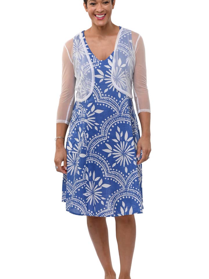 Encogimiento de malla M600 en blanco* para venta al por mayor de Tulip Clothing