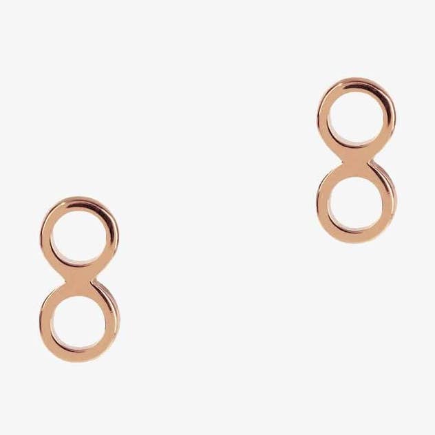 Tachas de tubo duplo minúsculo - ouro rosa por atacado de Matthew Calvin