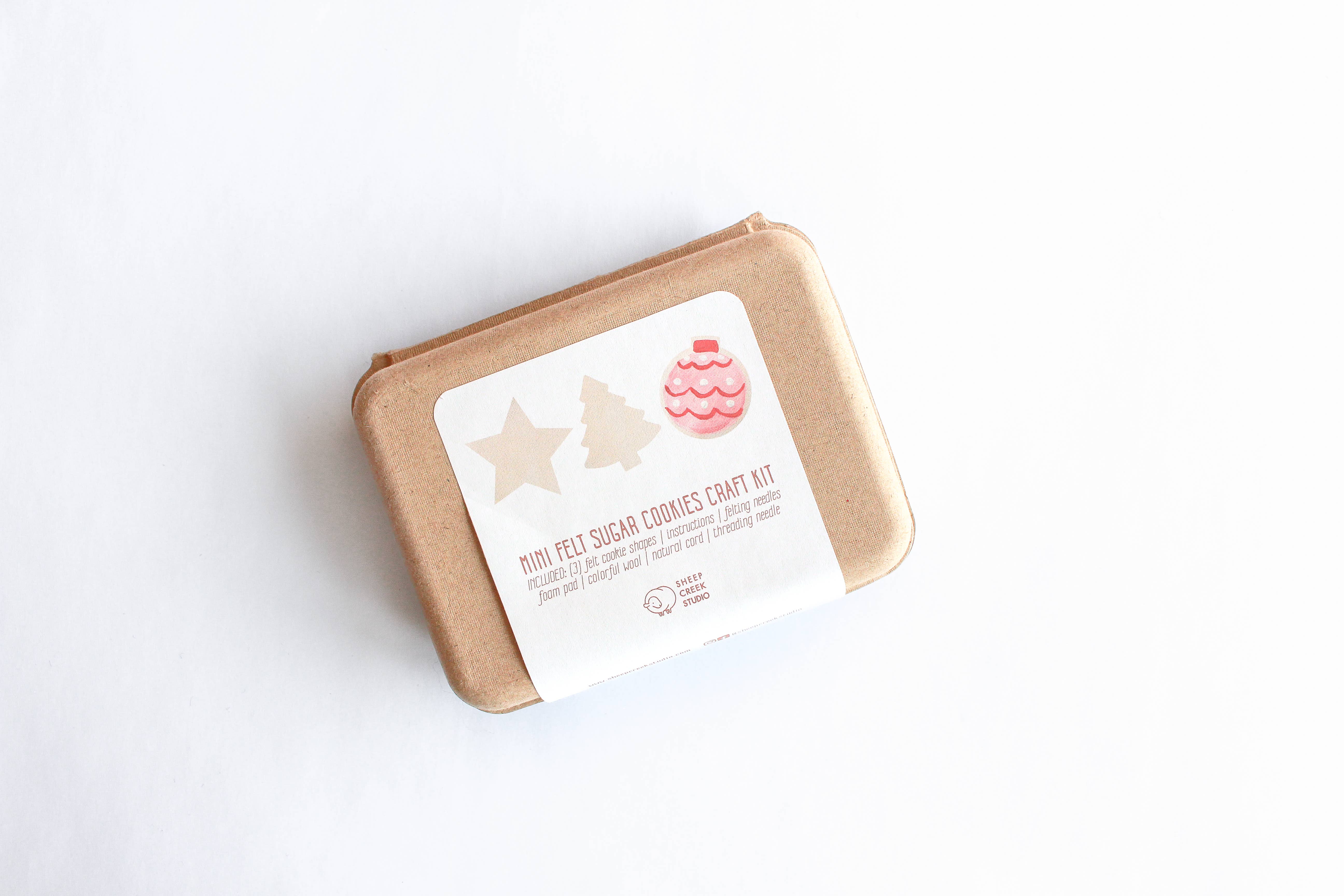 Sheep Creek Studio - Wholesale DIY Craft Kit - Mini Sugar Cookie Felting Craft Kit5