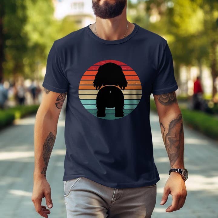 Grappig langharig T-shirt met hondenkont voor wholesale door Peaches Mommy