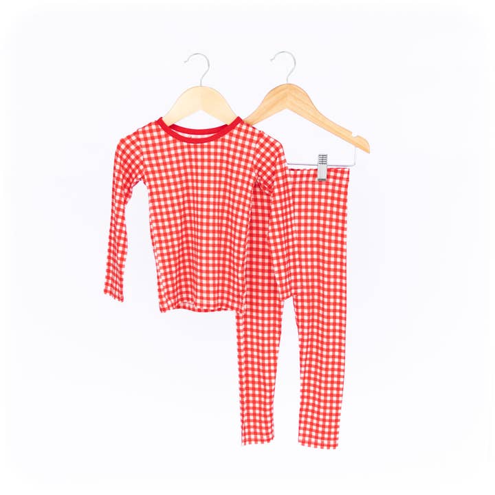 Holly Berry Printed Long Set for wholesale by Lemon and Loom