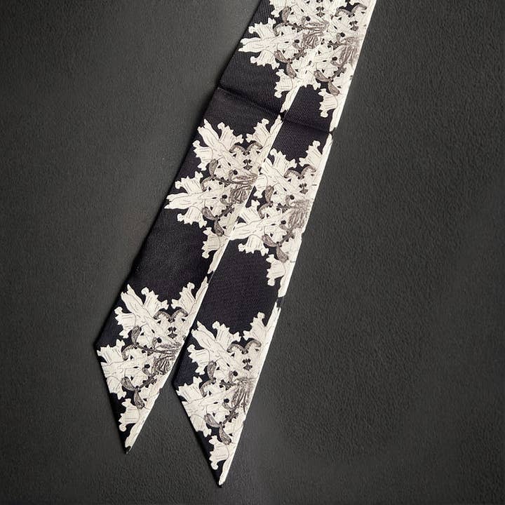 Floral Silk Twilly for wholesale by RUMI