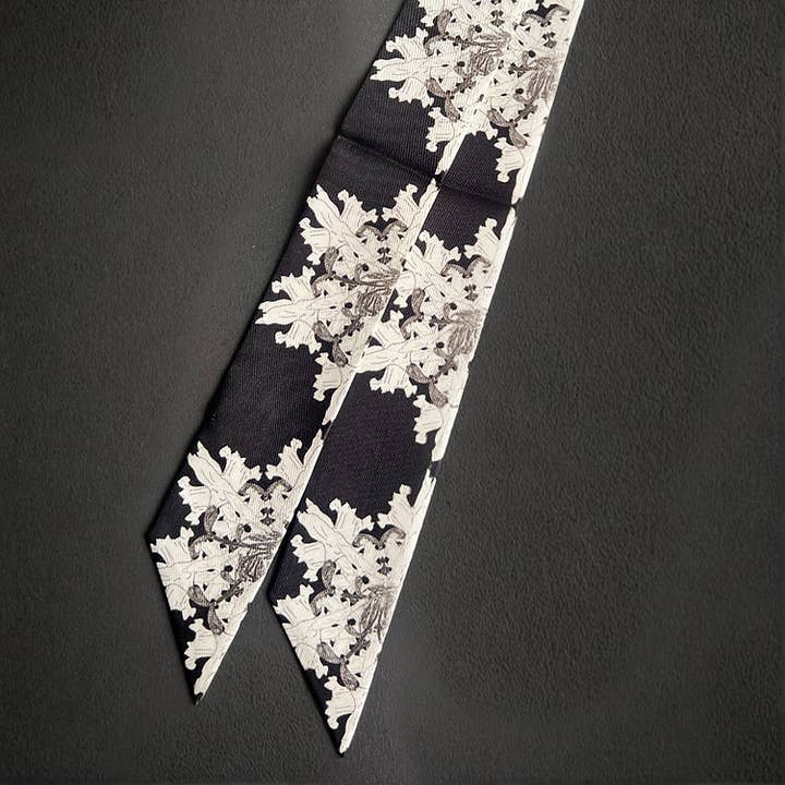 Floral Silk Twilly for wholesale by RUMI