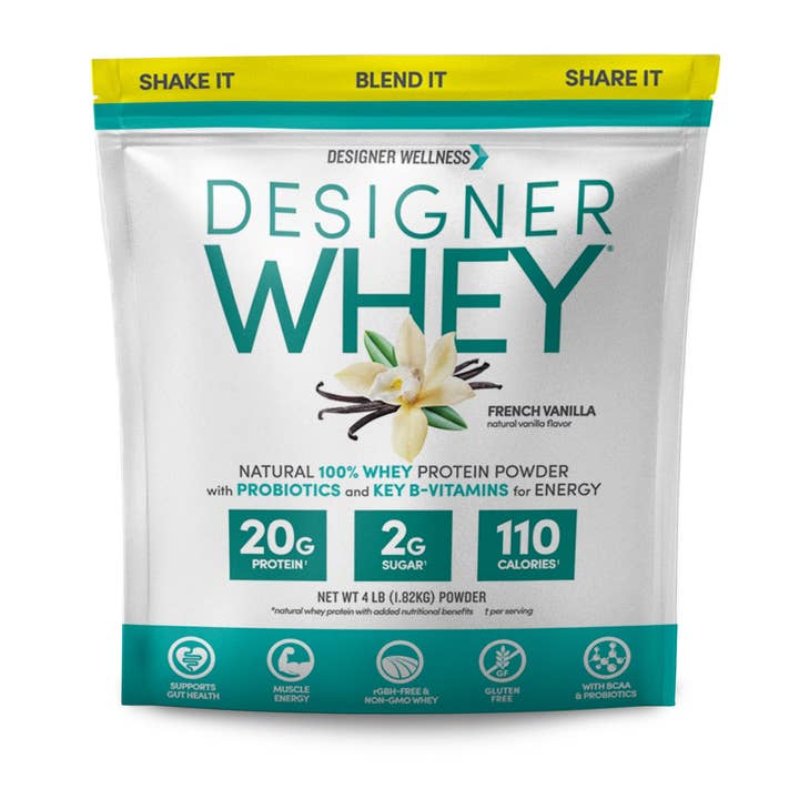 Vanilla Designer Whey 4lb Bag: 100% Whey Protein Powder Designer Protein ® for wholesale by Designer Wellness