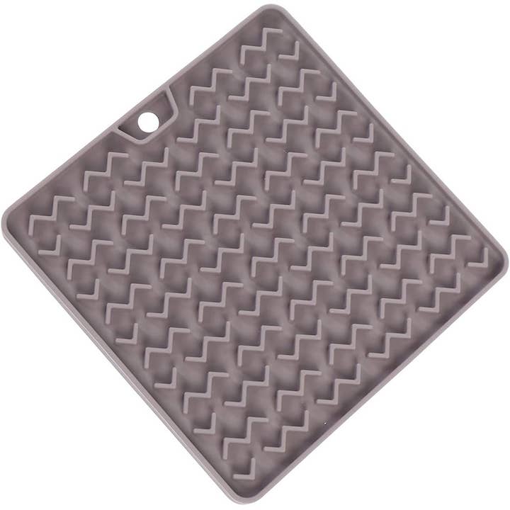 Messy Cats Silicone Reversible Feeding and Lick Mat Grey for wholesale by Pet Palette Distribution