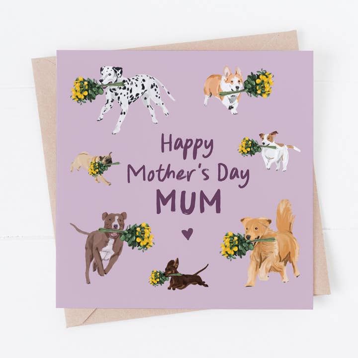 Carte de fête des mères, carte pour amoureux des chiens pour la vente par Richarts Designs
