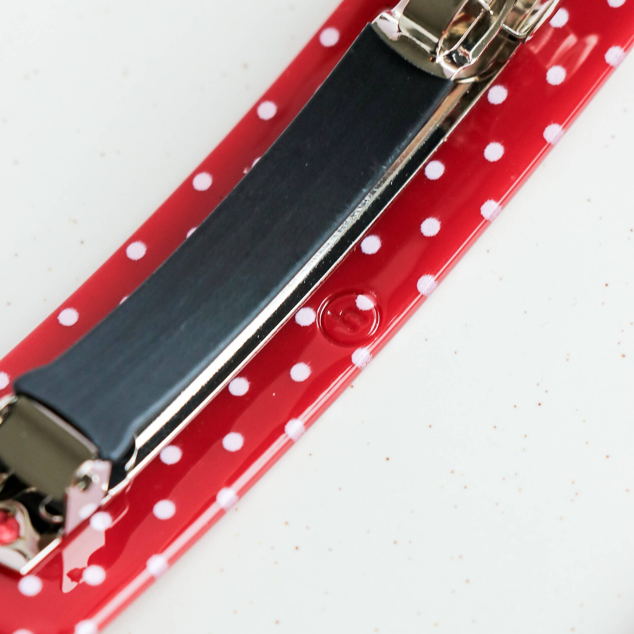 Horace Jewelry - Wholesale Hair Clip - Women's - Tara - Red and white polka dots4