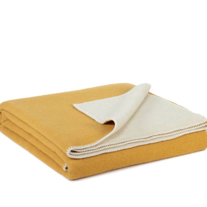 MoST - Wholesale Bedding Blanket - Wool bed Blanket MISTED YELLOW - double1