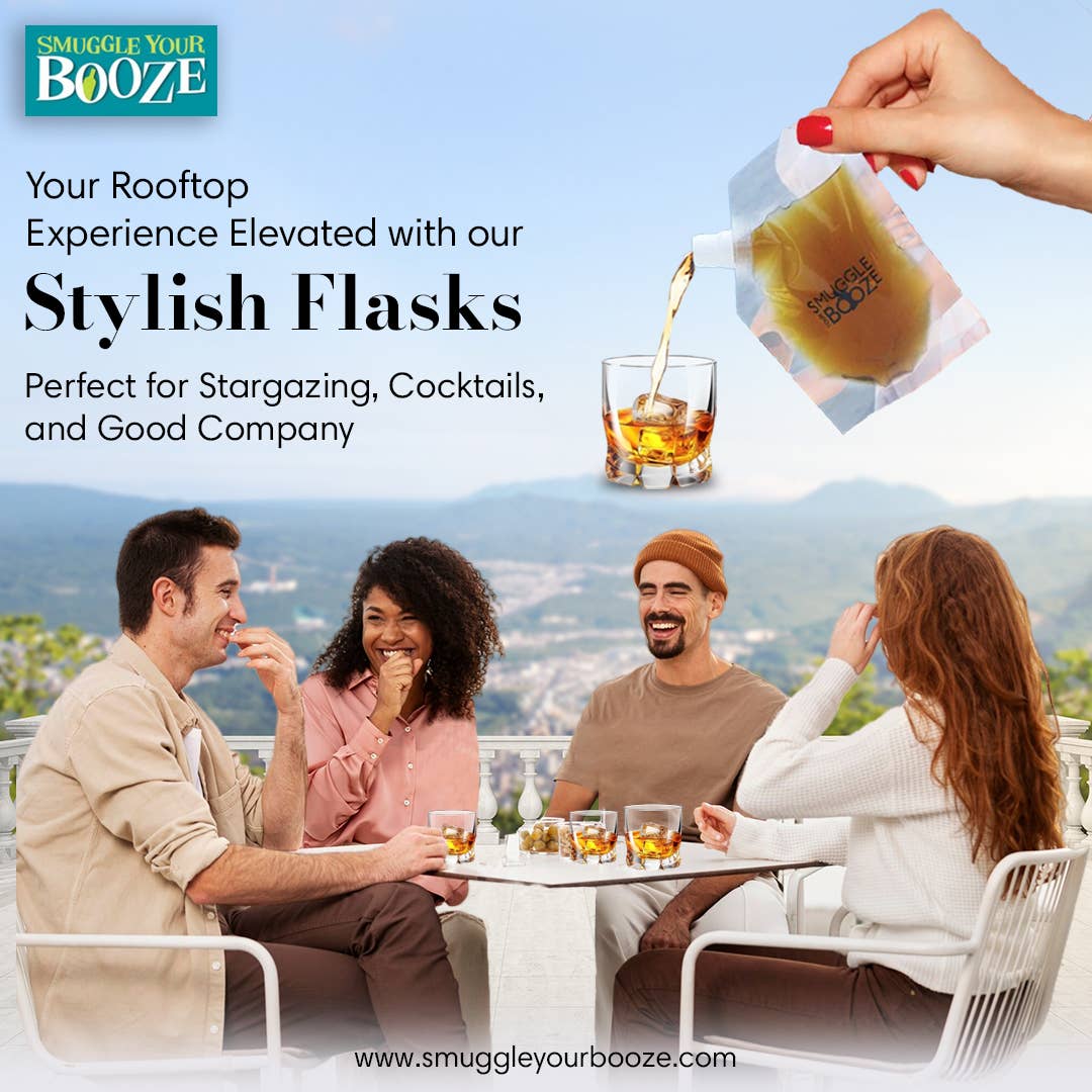 Smuggle Your Booze - Wholesale Flask - 4oz Soft Flasks - 4 pack2