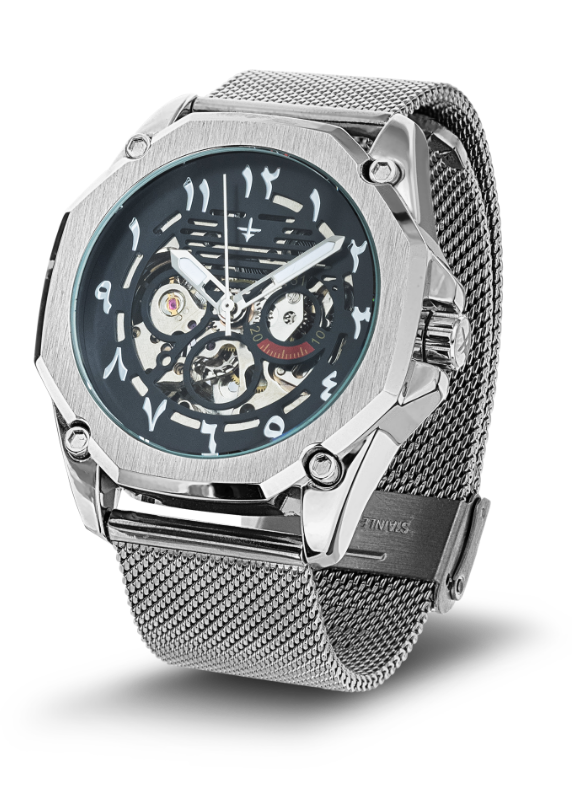 Lucien Fabrice - Wholesale Wrist Watch - Men's - Zircon Amir Silver3