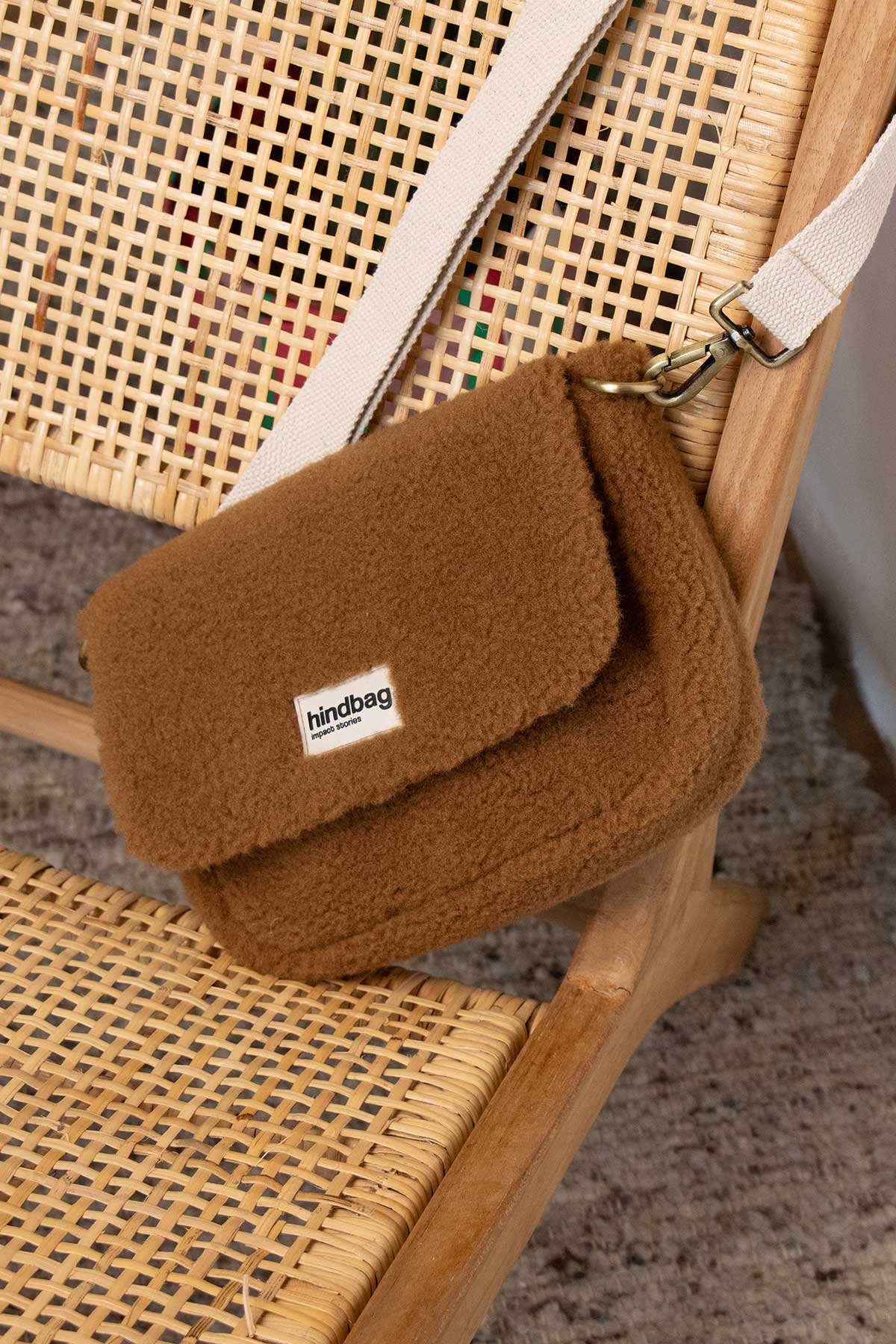 Hindbag - Wholesale Crossbody Bag - Women's - Margault Teddy Bag in Brown