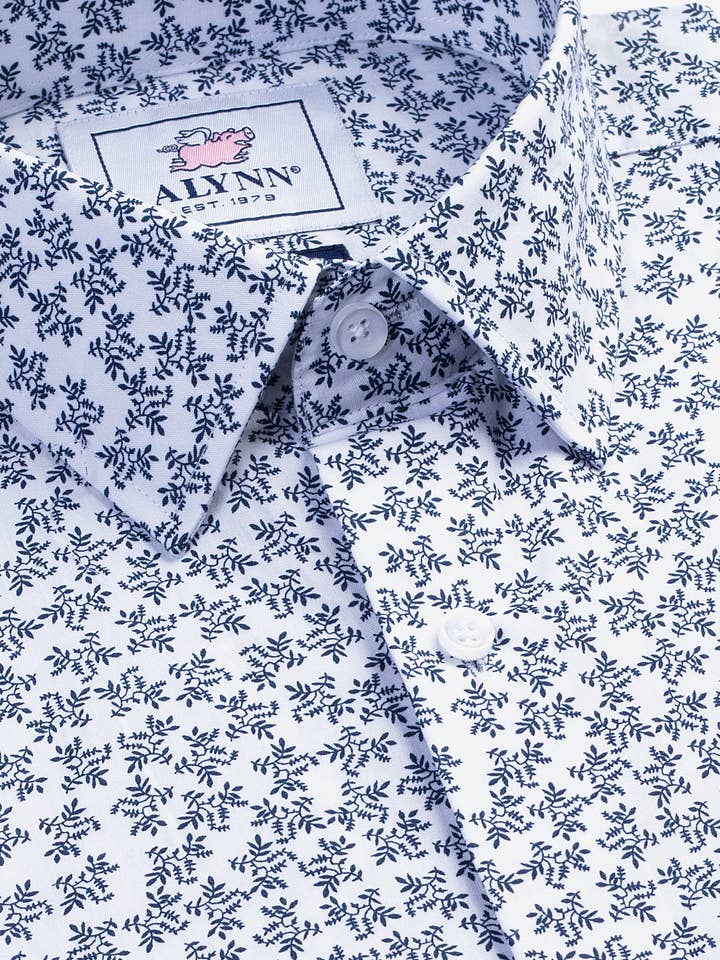 Alynn - Venta al por mayor Camisa con botones - Hombre - Camisa de Vestir Brooks Floral Clásica de Ajuste Suelto de Alynn1