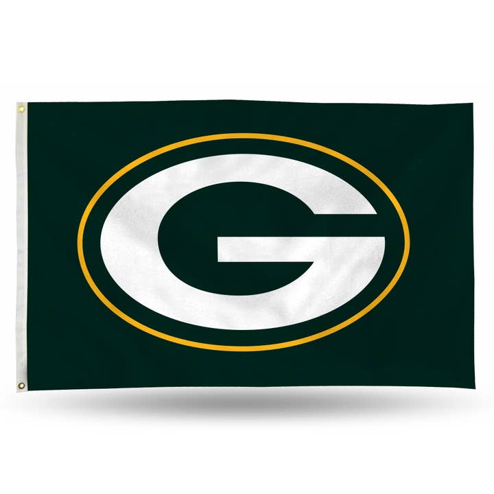 NFL Football Green Bay Packers Green 3' x 5' Banner Flag for wholesale by Rico Industries