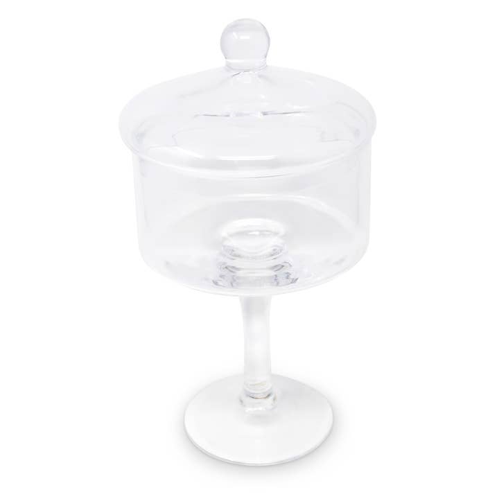 VIVIENCE - Wholesale Biscuit jar - Liscio Ottico - Stemmed Cookie Jar with Ball Knob on Lid
10