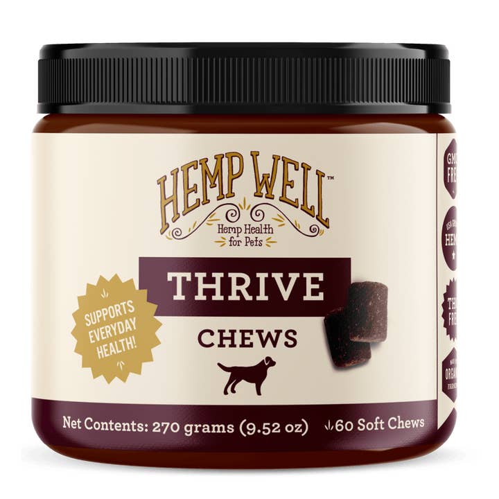 Hemp Well Thrive Dog Soft Chews for wholesale by Hemp Well