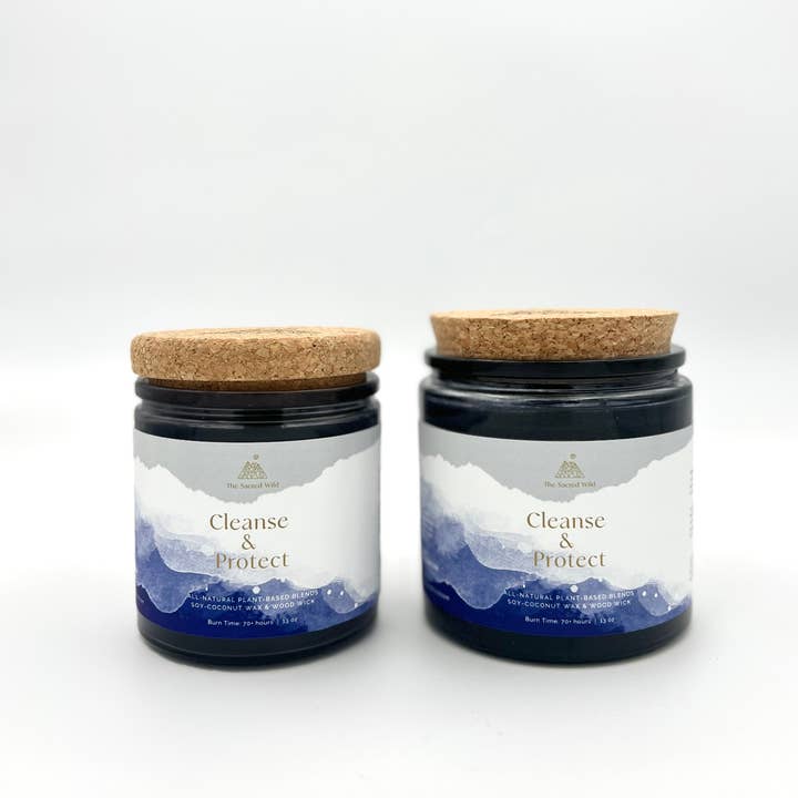 The Sacred Wild Candle Co - Wholesale Jar/filled candle - Cleanse and Protect Intention Candle8