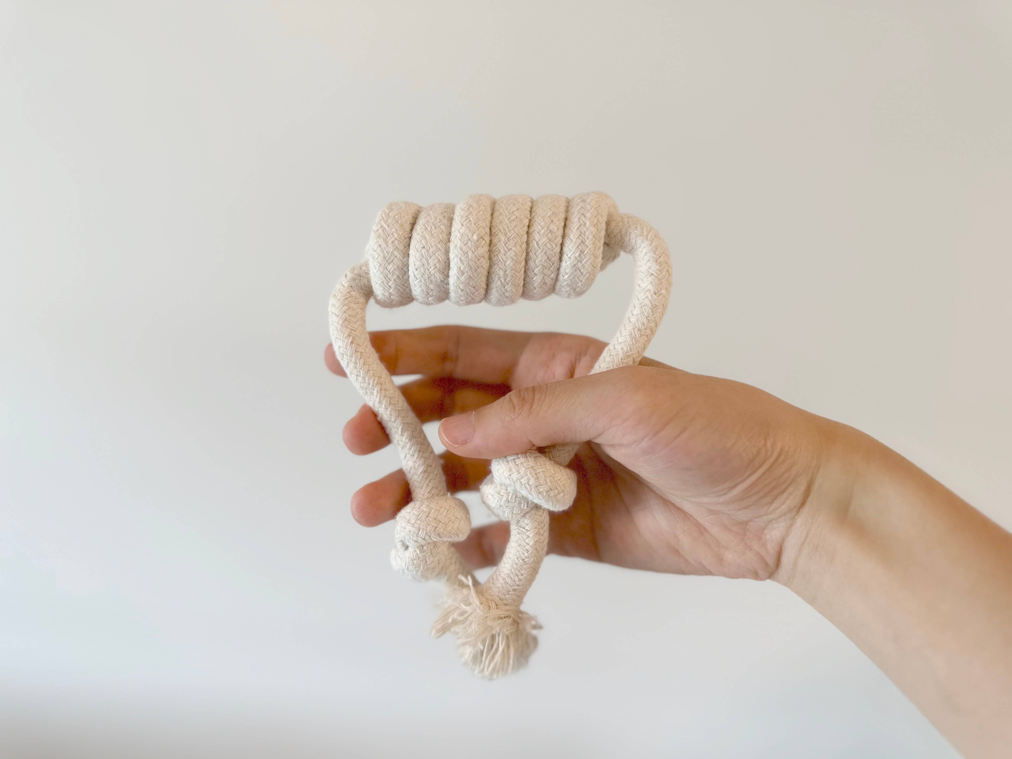 Monli Handcrafted Pet Toys - Wholesale Pet Rope Toy - Dog - Handmade Natural White Tug of War Toys Set-4 Piece2