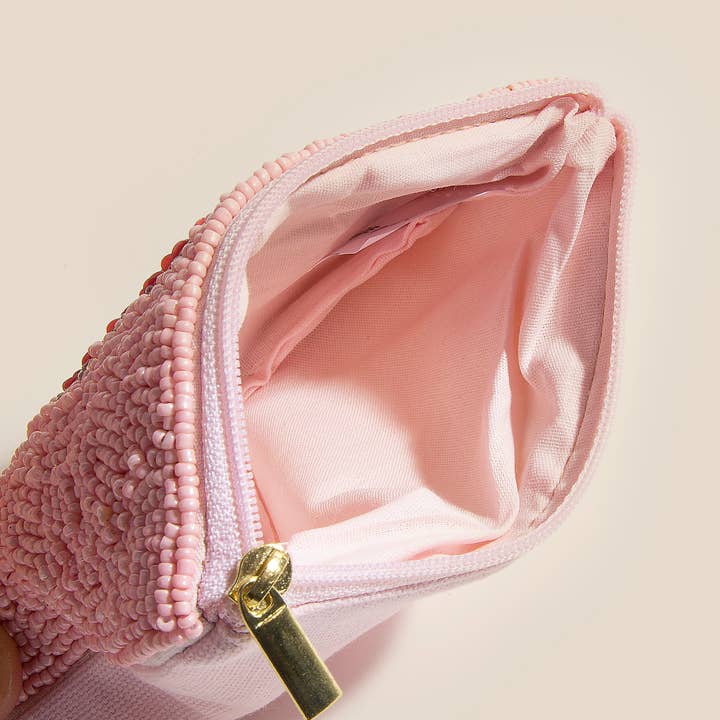 MULTI Seed Beaded Sea Life Sea Horse Coin Purse for wholesale on Faire2