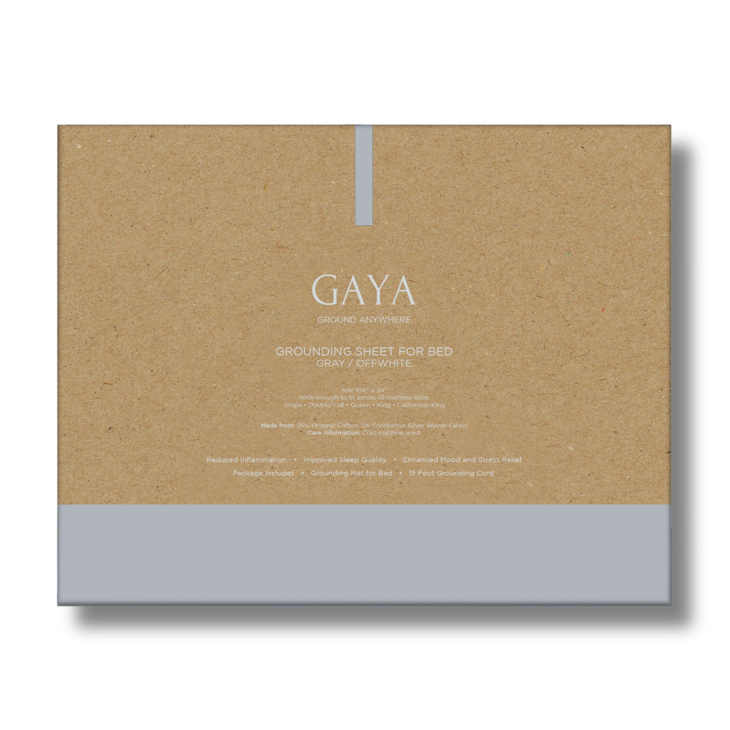 GAYA - Wholesale Sheet Set - Gaya Grounding Sheets - Fitted | King | Gray4