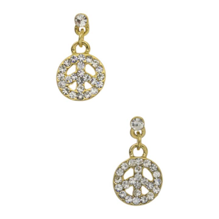 Boucles d'oreilles Crystal Peace pour la vente par LA Jewelry Plaza