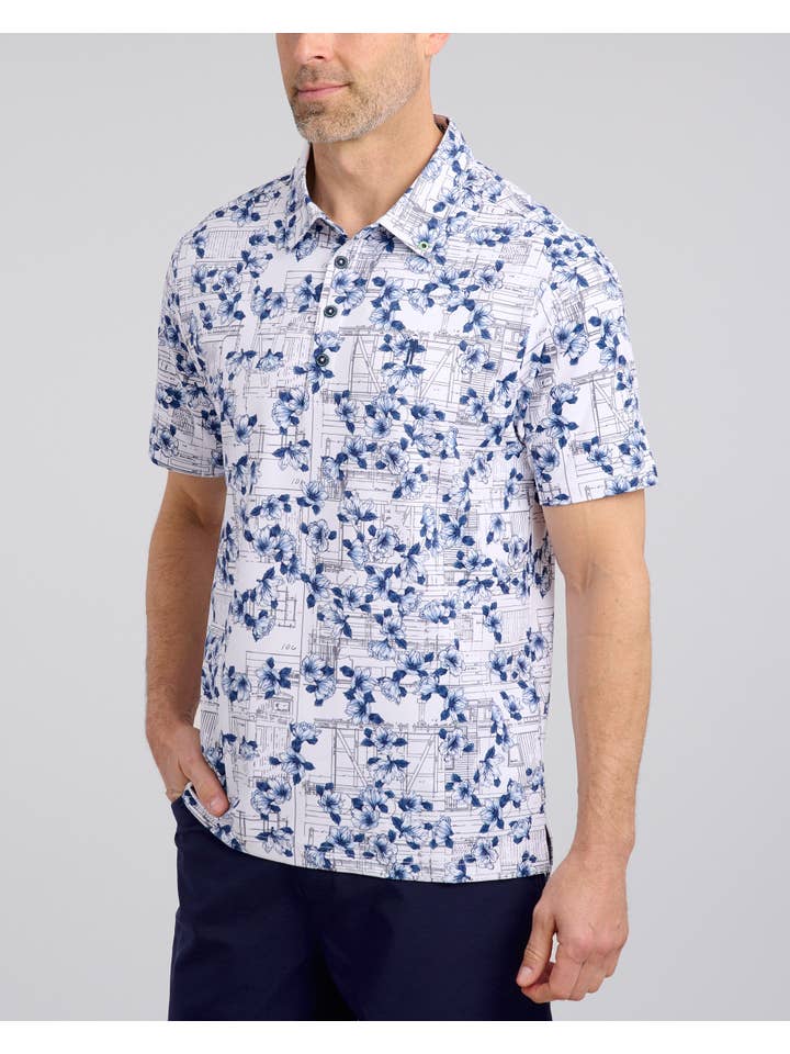 White Magnolia Express Polo for wholesale on Faire