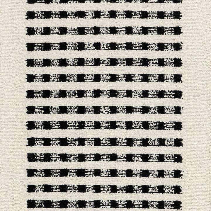 Ivory Adahlia Checkered Wool Area Rug for wholesale on Faire8