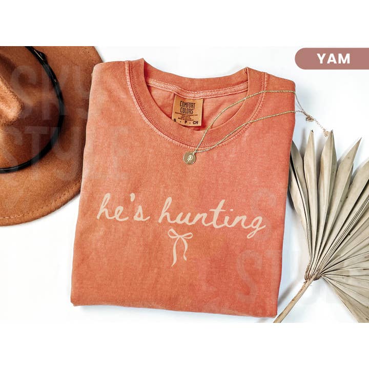 NVC Ecommerce LLC - Wholesale T-Shirt (Graphic) - Women's - He's Hunting Shirt, Wife Hunting Wife Sweatshirt1