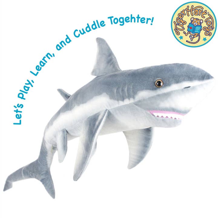 VIAHART Toy Co. - Wholesale Stuffed/Plush Toy - Kids & Baby - Kiki The Great White Shark | 52 Inch Stuffed Animal Plush4