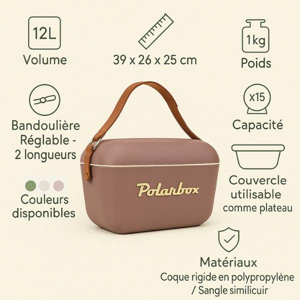 BADAWIN - Wholesale Cooler/Cooler Bag - POLARBOX MAUVE COOLER 12L - GOLD12
