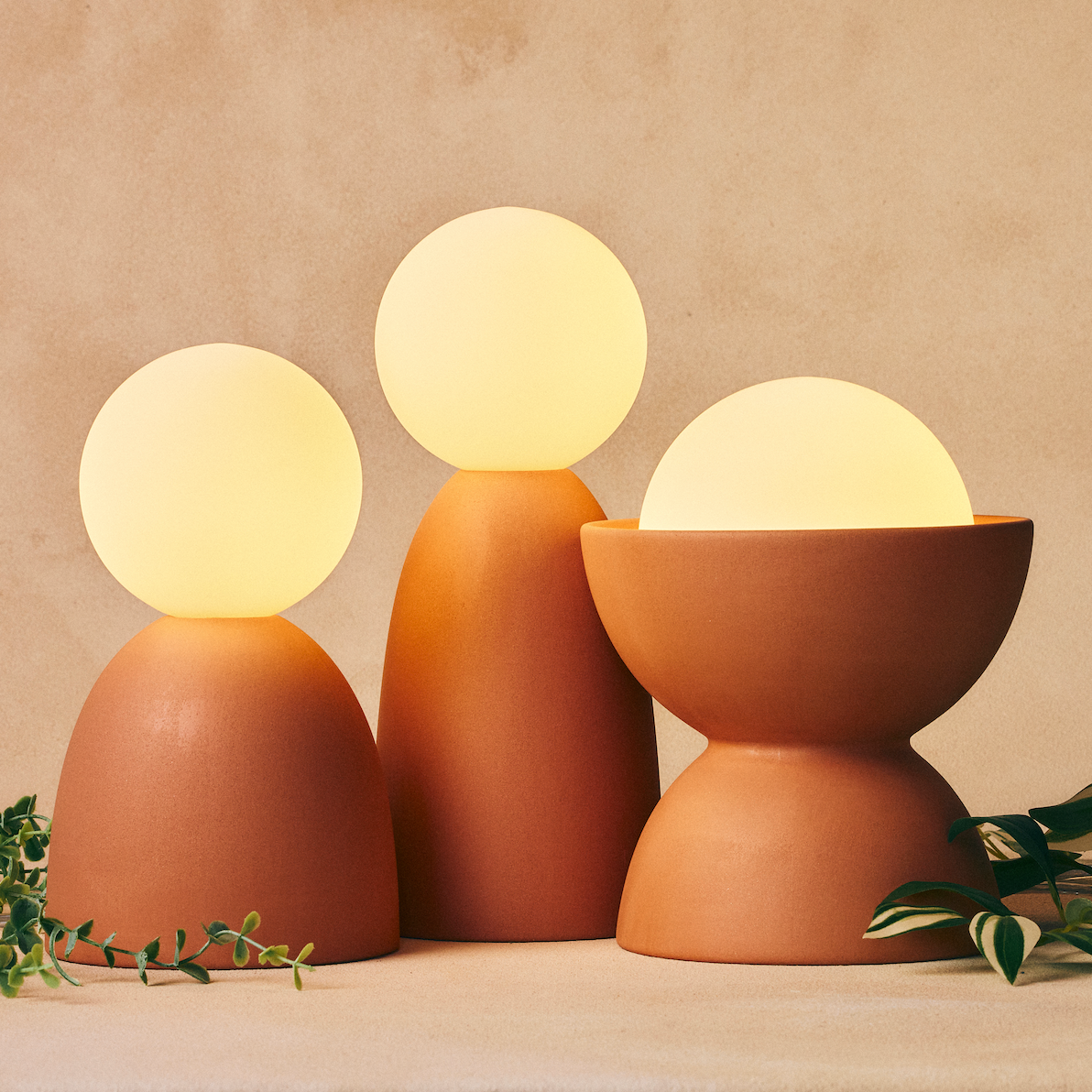 Franca - Wholesale Accent/Desk Lamp - Stacked Table Lights - Terracotta4