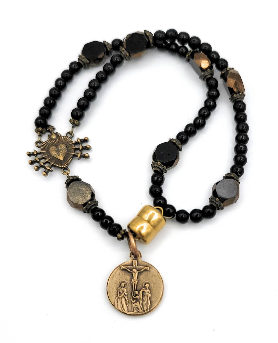 MG Rosary - Vente Collier de prière en perles - Chapelet Seven Sorrows, chapelet au poignet5