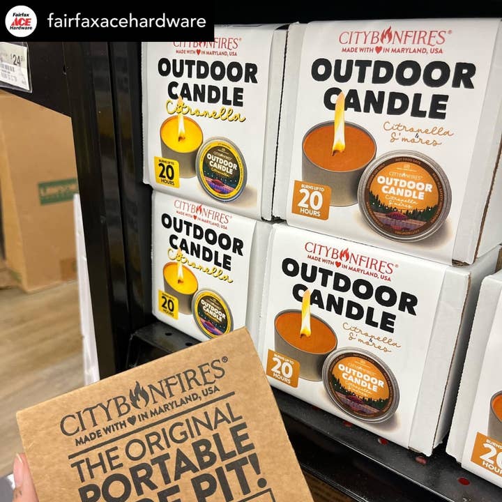 City Bonfires - Portable Fire Pits - Wholesale Outdoor Candle - The Outdoor Candle - Citronella