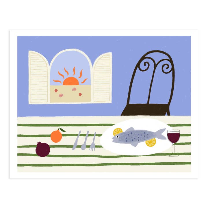 Allison Poplett - Vente Affiche d'art - Impression artistique Pesce e Limone0