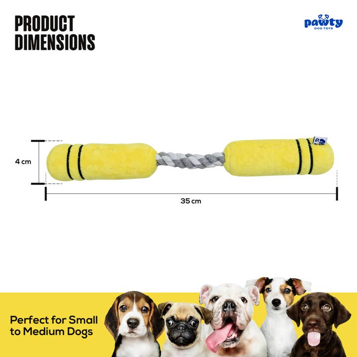 PAWTY Dog Toys - Wholesale Pet Rope Toy - Dog - Nunchucks Tug Rope Interactive Toy