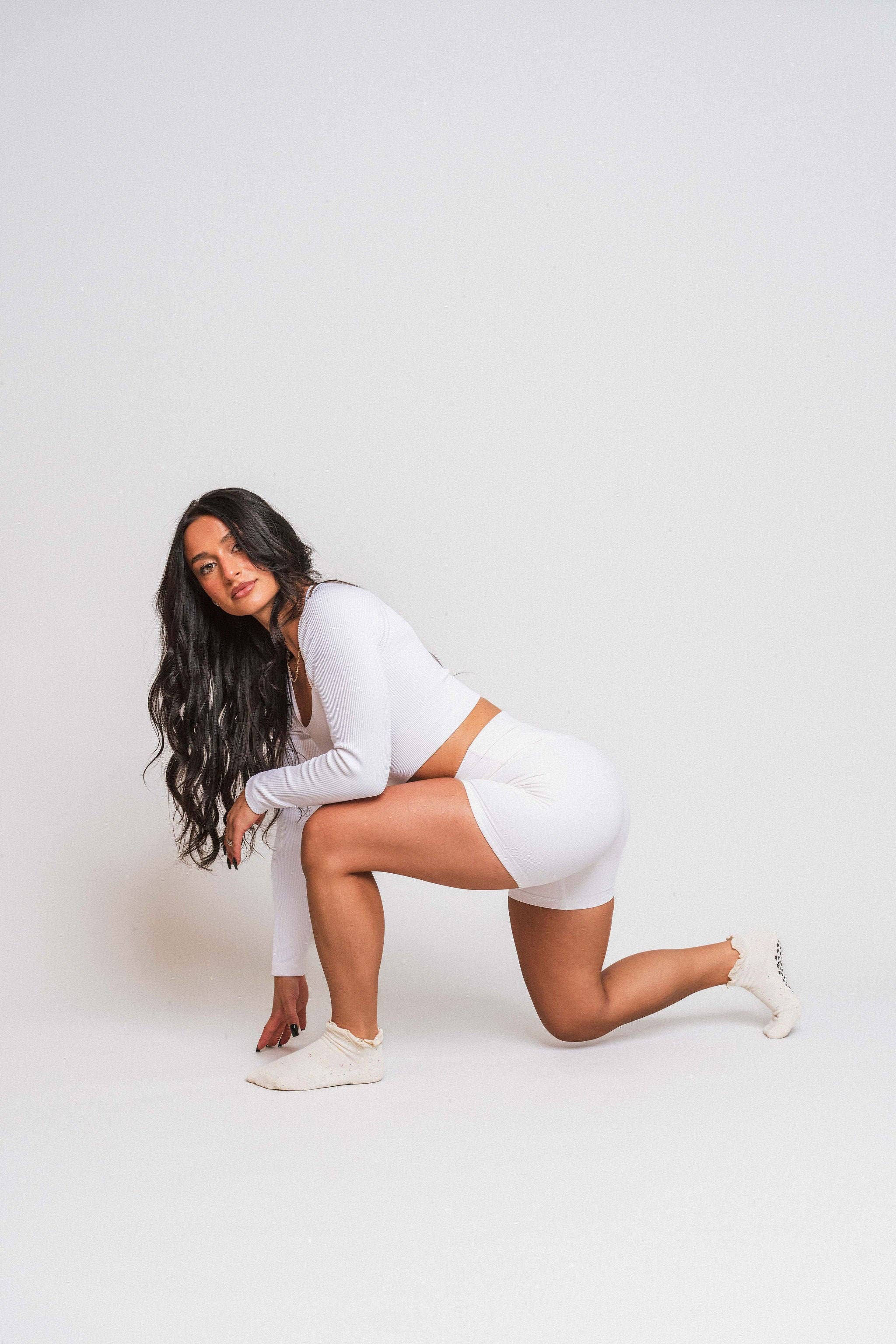 Pilates Honey - Wholesale Socks - Women's - Confetti Knit Ruffle Ankle1