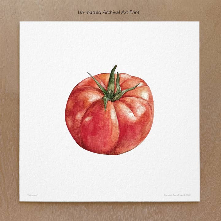 Stampa artistica di cimelio con pomodoro per la vendita all'ingrosso da parte di Rachael Bee Artwork