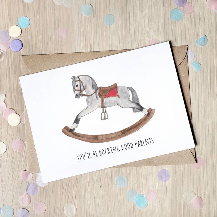 Carte de voeux Rocking Good Parents (ou Grands-parents) pour la vente par The Curious Cactus