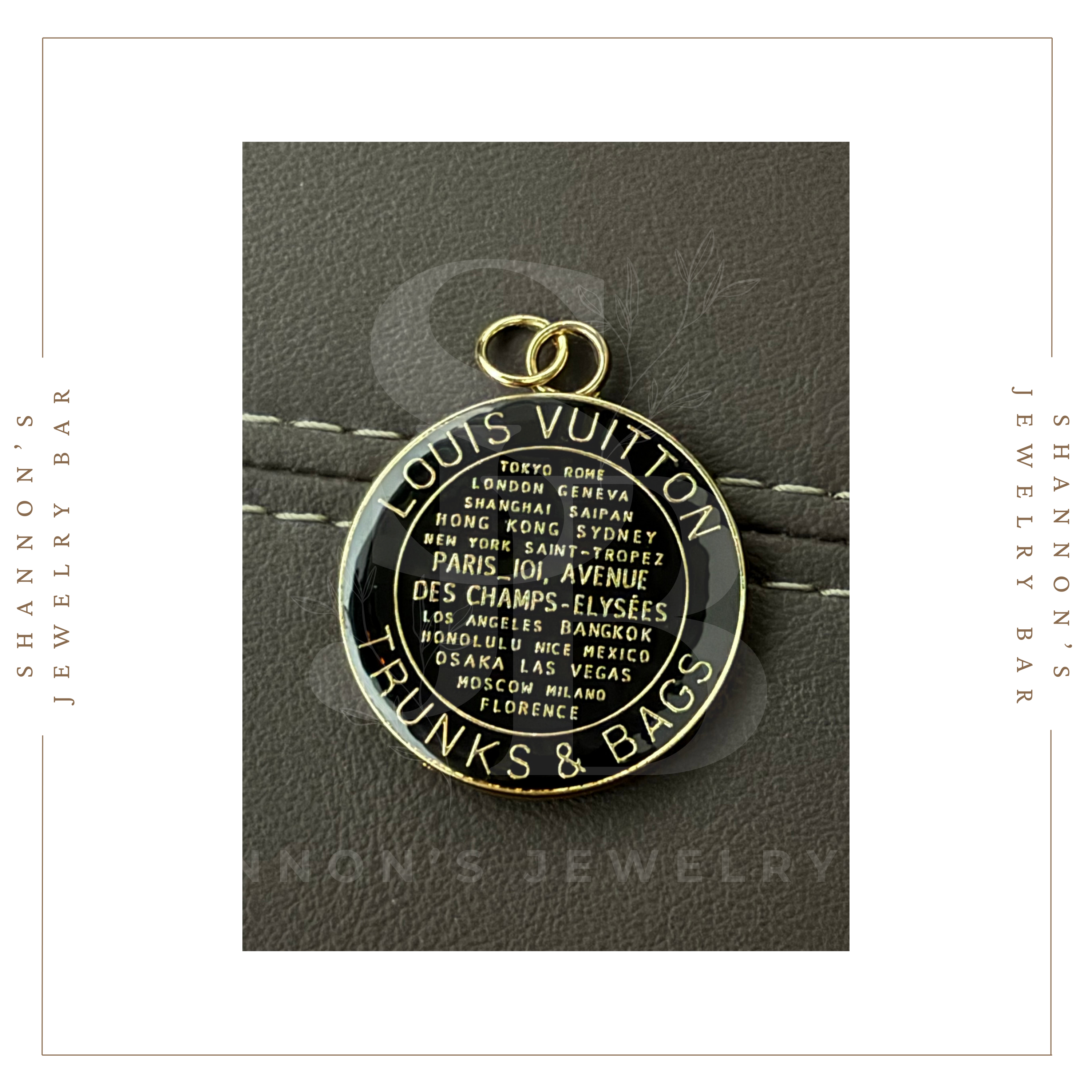 Shannon's Jewelry Bar - Wholesale Individual Charm/Pendant - Louis Vuitton Charm Zipper Pull LV Enamel Trunks & Bags Tag3