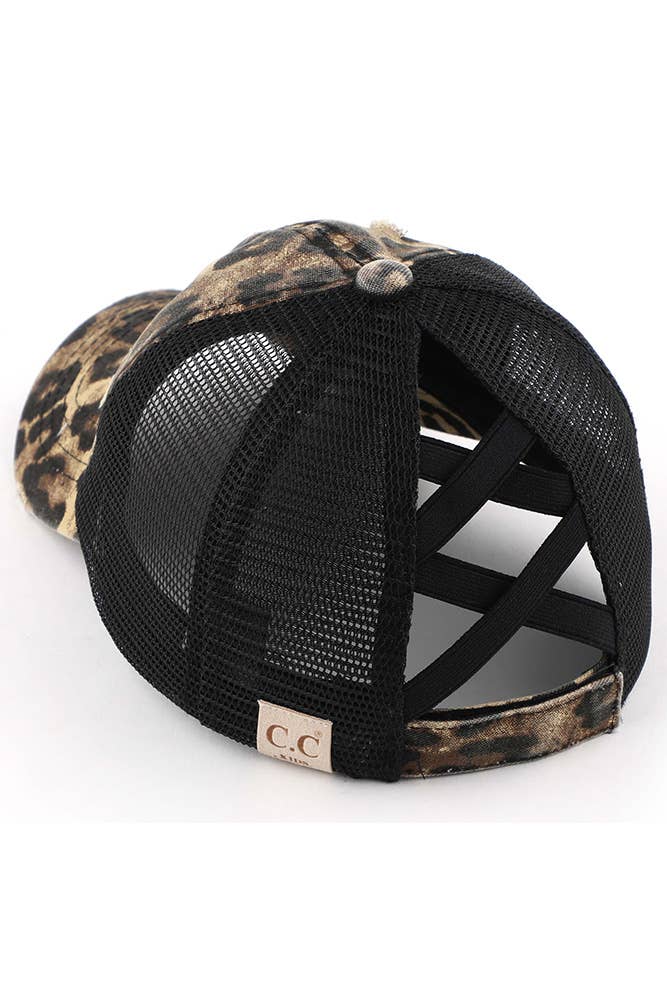 Hana - Venta al por mayor Gorras de béisbol - Niños - Gorra de poni cruzada con banda elástica de mezclilla lavada para niños de C.C21