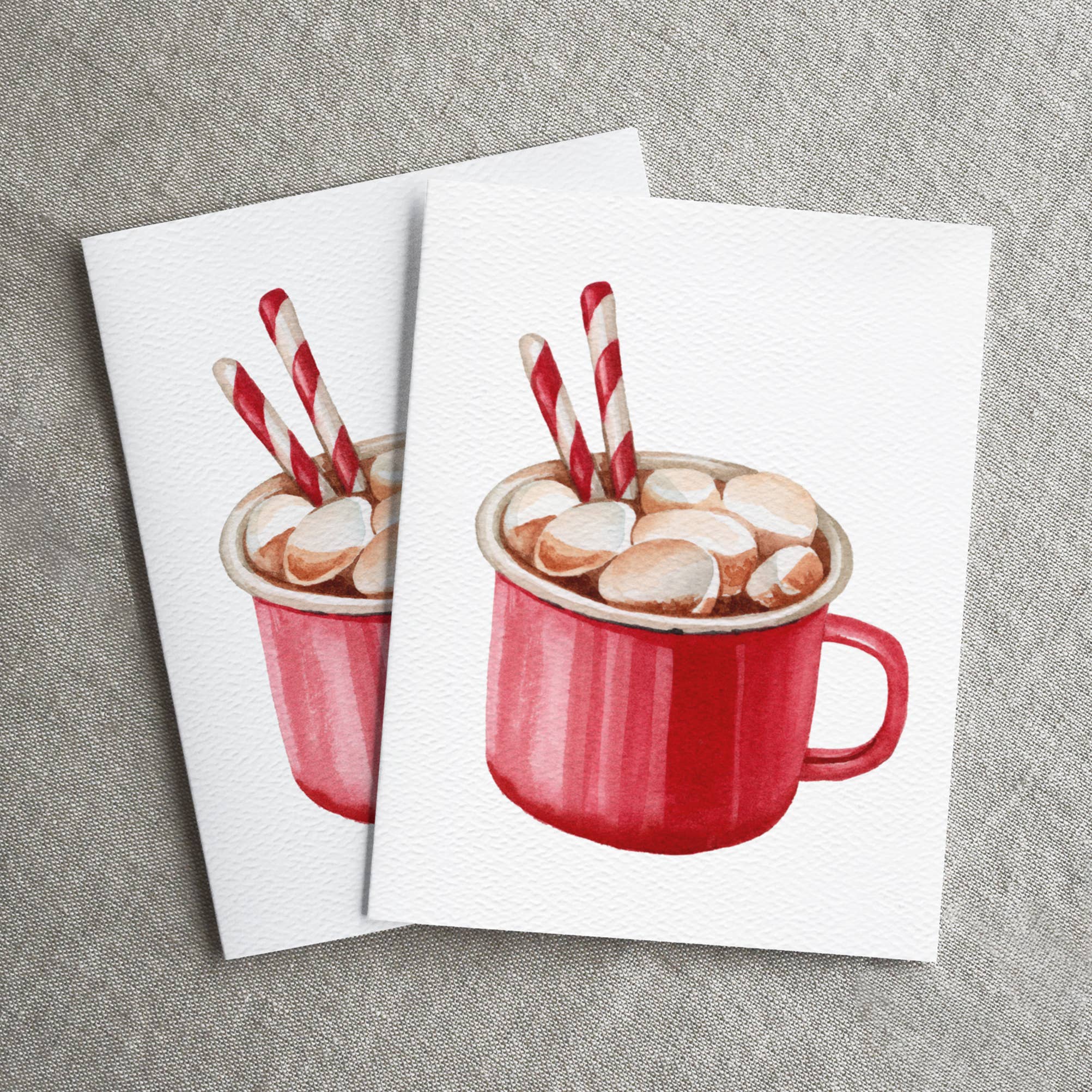 Blue Thistle - Wholesale Christmas Card - Hot Cocoa Card, Happy Holidays, Merry Christmas, Winter2