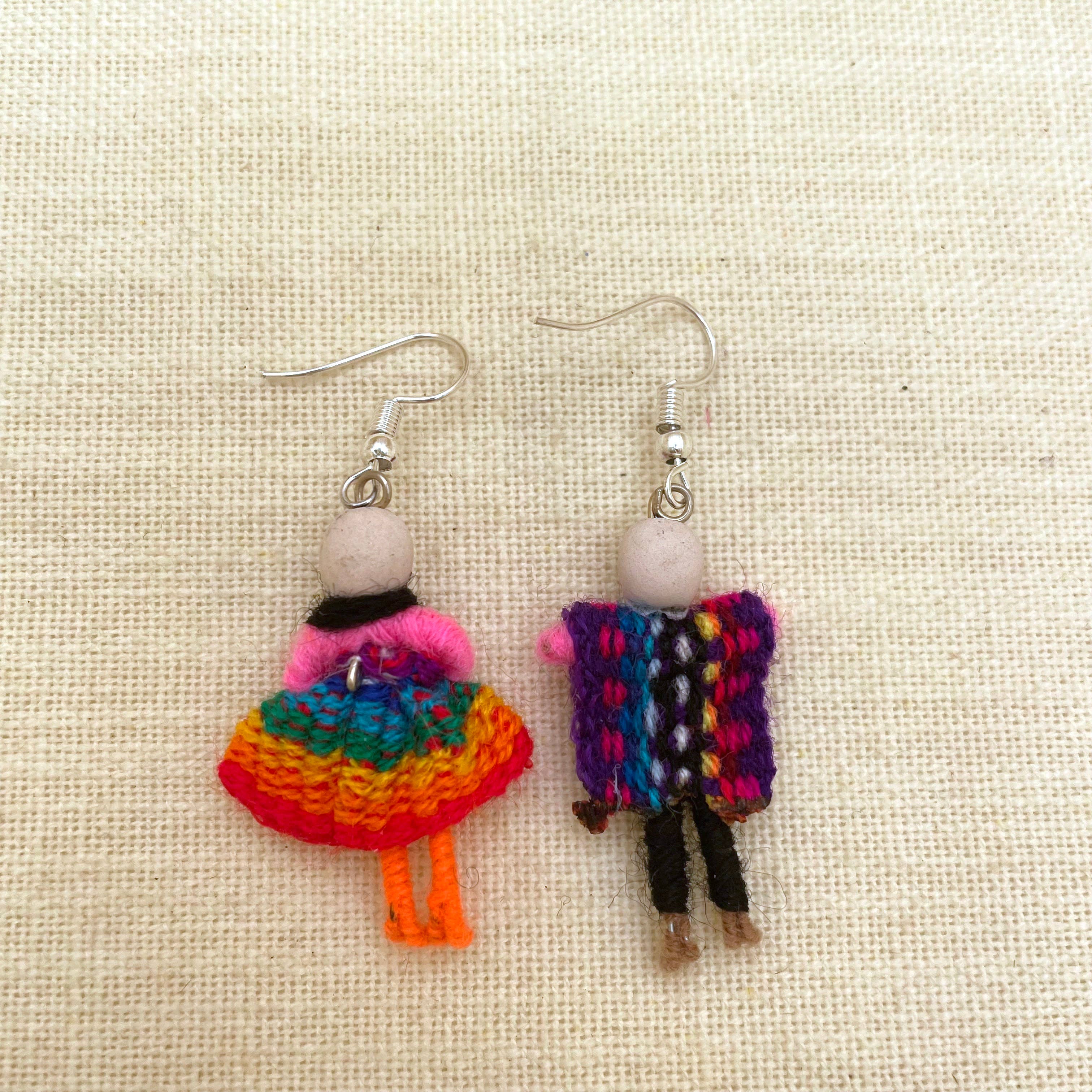 Tesoros Trading Company - Wholesale Dangle Earrings - Skeleton with Clothing Earrings, Peru1