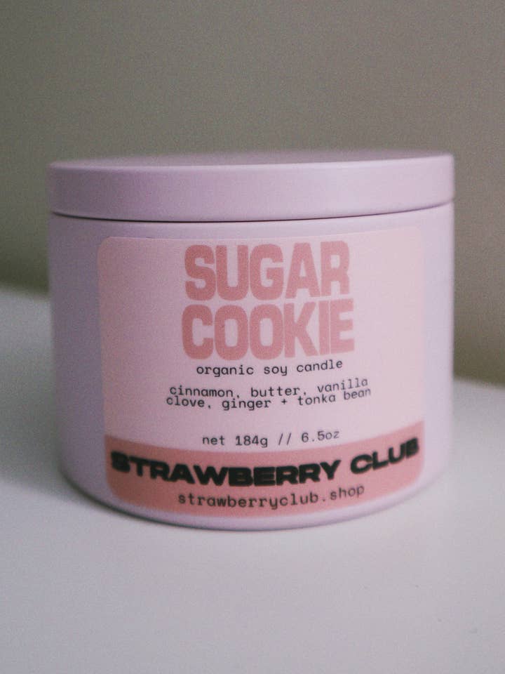 Sugar Cookie Soy Candle for wholesale by Strawberry Club